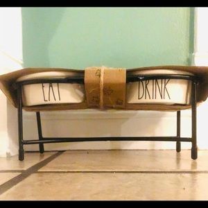 Rae Dunn pet bowls! With stand